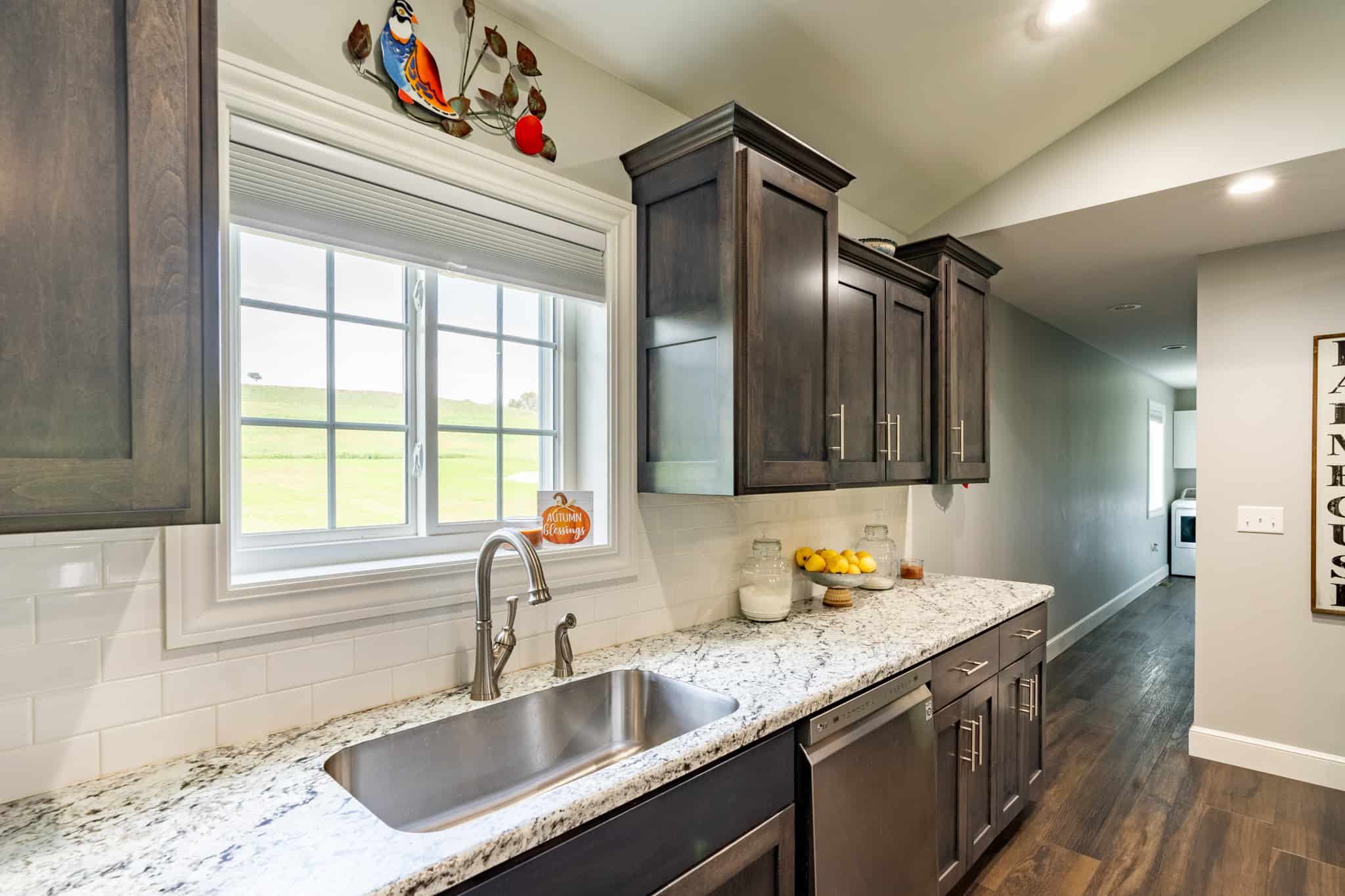 kitchen outfitted with the latest in vinyl windows